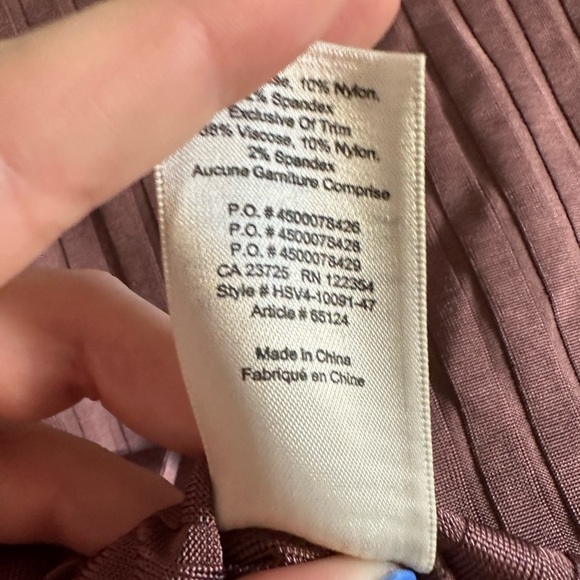 Aritzia Wilfred Mauve Maincy Open Back Long Sleeve Bodysuit Size Large EUC - Picture 8 of 8